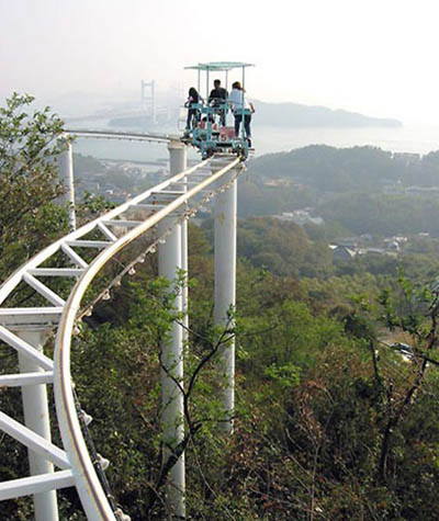 funny roller coaster pictures. Bicycle Roller Coaster