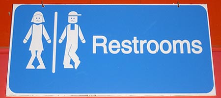 Aruba Restroom Sign