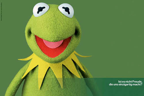 kermit frog. BMW Ad With Kermit The Frog