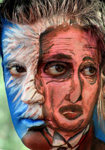 Tags body painting Daniele Conti face painted portrait