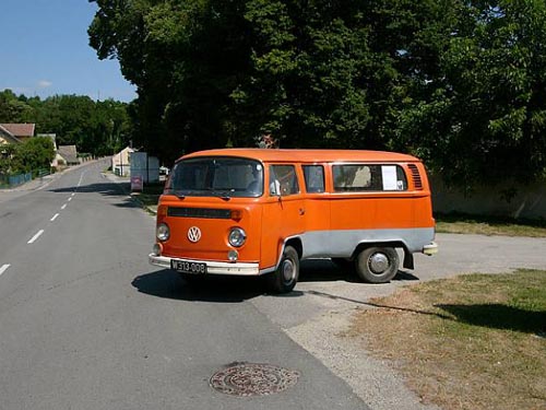 Erwin Wurm's Bent Bus Bent VW Bus