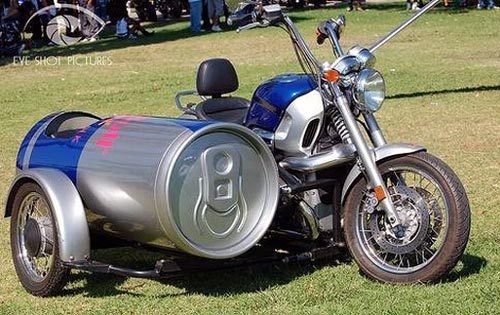 Red Bull Motorcycle Sidecar Can