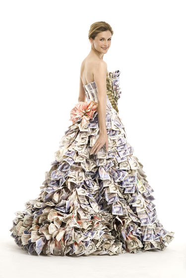 Dress Made From Money
