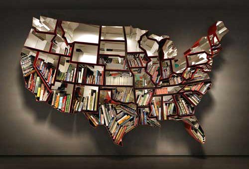 Contiguous United States Bookshelf