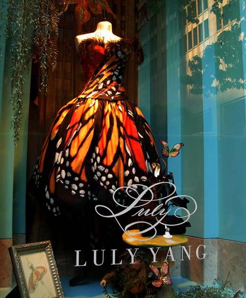 Samantha knew immediately she wanted to wear the Luly Yang monarch butterfly 