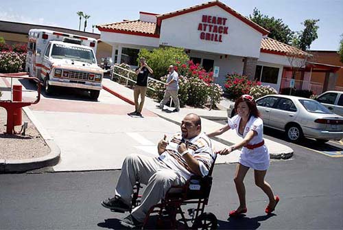 the heart attack cafe. The Heart Attack Grill in
