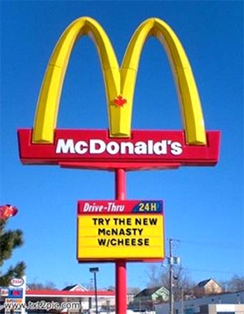 Funny Sign Parody on Found Shit    Mcdonalds   Funny  Bizarre  Amazing Pictures   Videos