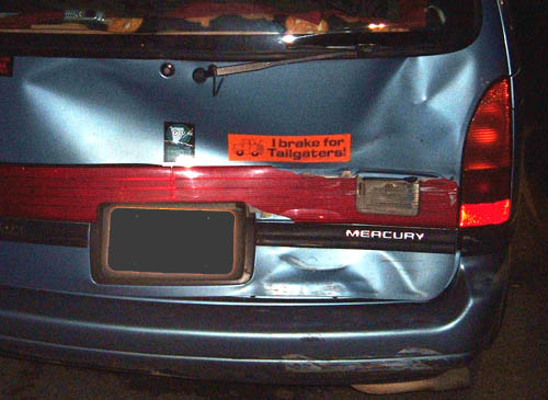 funny car stickers. Funny Accident Picture : I