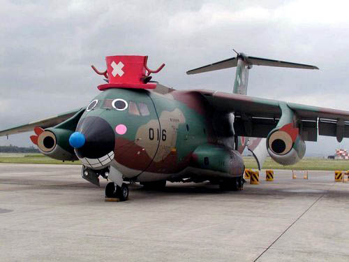 Military Cargo Airplane Decorated As A Clown. c/o indy2kro