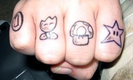 knuckle tattoos replica