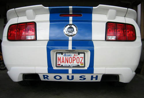 MANOPOZ Mustang GT Vanity Plate. c/o toolttime. Tags: cars, funny, license