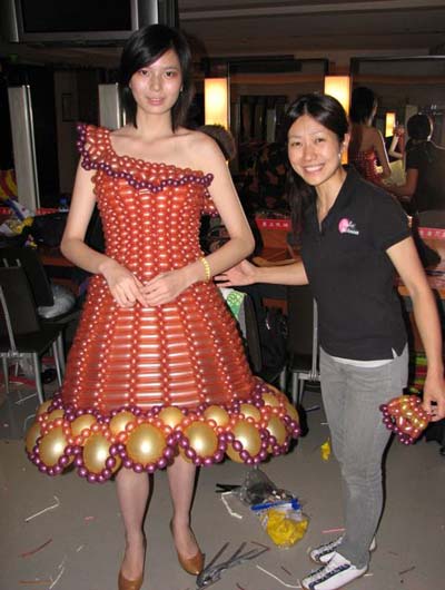 Twisted Balloon Dress