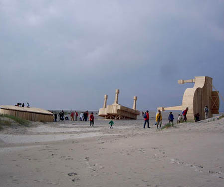 Giant Beached Pianos