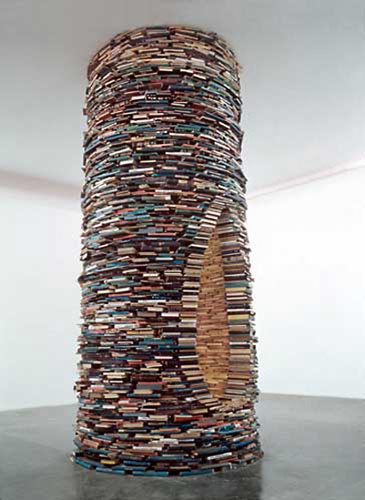 Book Tower Sculpture