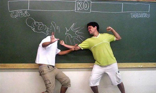 Chalkboard Street Fighter