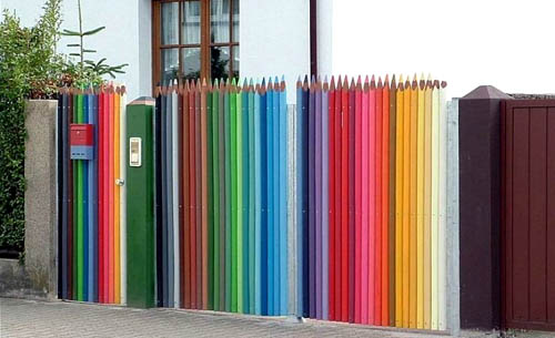 Colored Pencil Fence