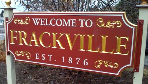 Welcome To Frackville Sign