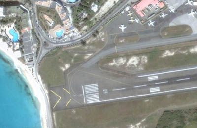 Runway at St Maarten