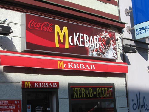 McKebab Restaurant Sign