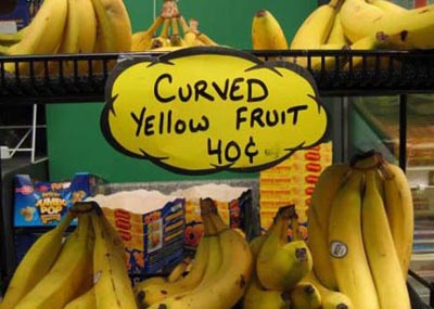 Curved Yellow Fruit