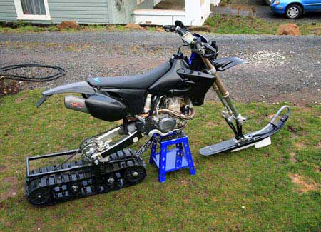 Dirt Bike Snow Conversion