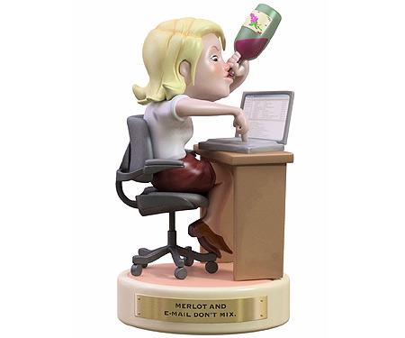 Merlot & Email Figurine