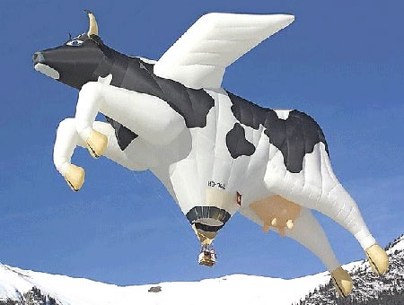 Hot Air Cow Balloon