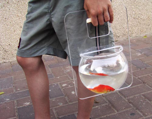 Handbag Style Fish Bowl Carrier