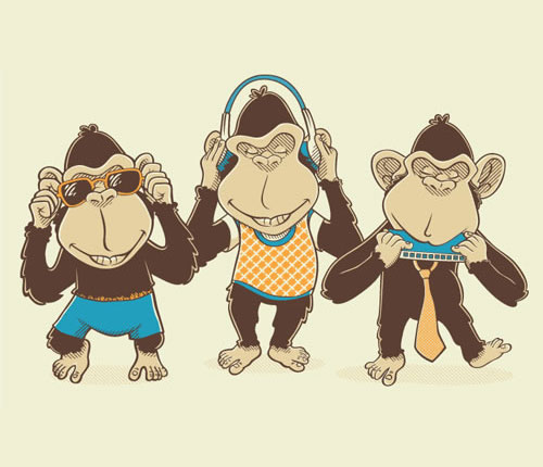 Three Music Monkeys