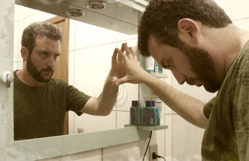 Creepy Bathroom Mirror Reflection