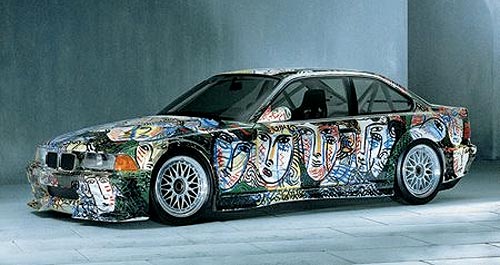 Illustrated Faces on Side of BMW M3