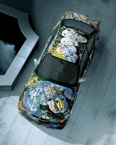 Top View BMW Graffiti