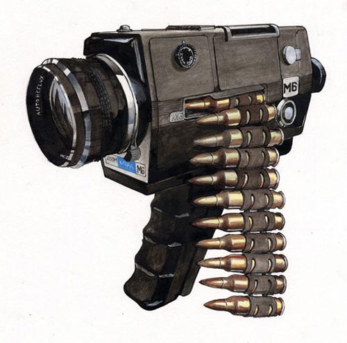 Camcorder Gun Drawing