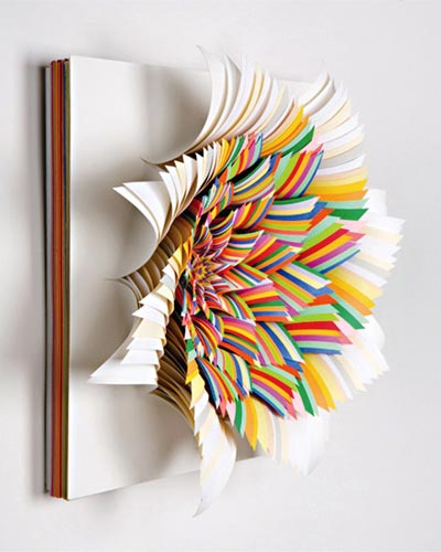 Colored Paper Sculpture