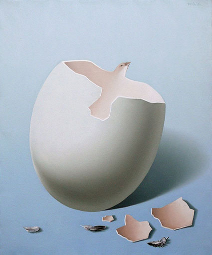Dove Egg Painting
