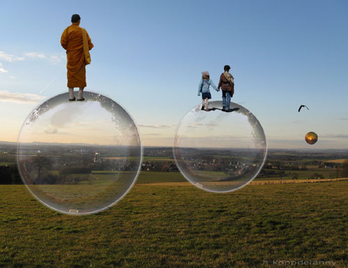 Floating Bubble Transport