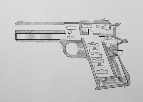 Hand Gun Floor Plan