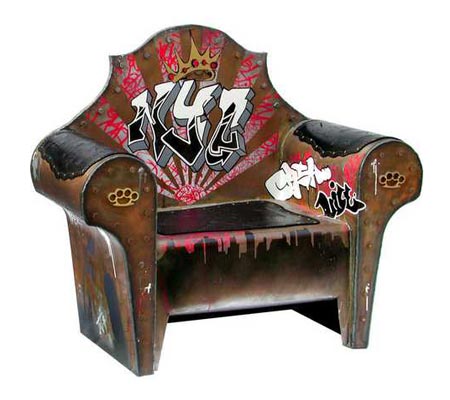 Armchair Graffiti Artwork