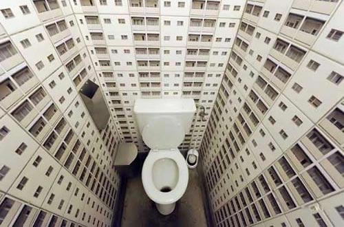 Huge Toilet Art