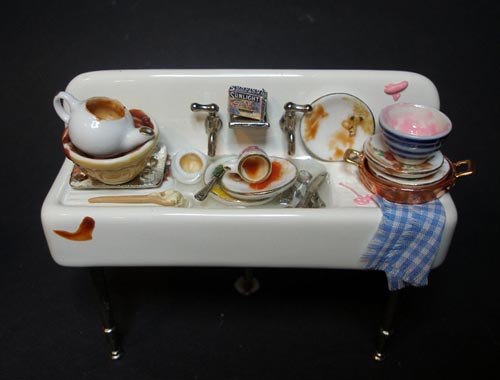 Minature Kitchen Sink Sculpture