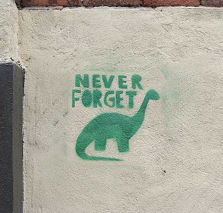 Dinosaur Stencil Painting | Never Forget