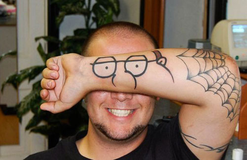 Family Guy Peter Griffin Arm Tattoo