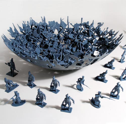 Plastic Toy Soldier Bowl