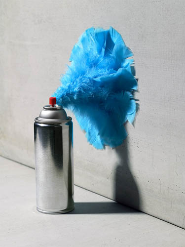 Spray Can Feathers