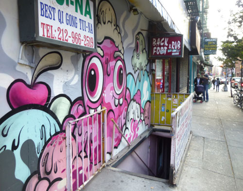 Ice Cream Graffiti Mural By Buff Monster In Soho, New York