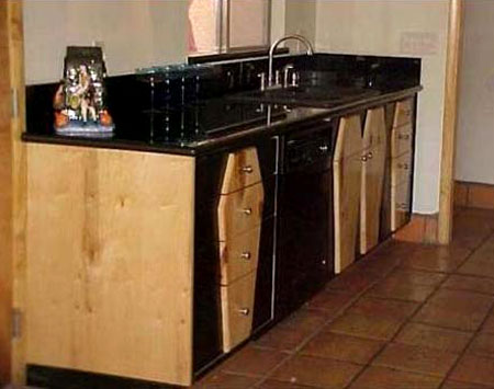 Coffin Cupboards and Sink