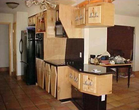 Coffin Decorated Kitchen