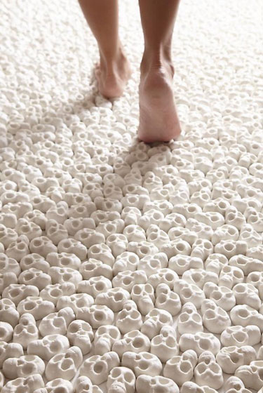 Walking On Miniature Porcelain Skulls