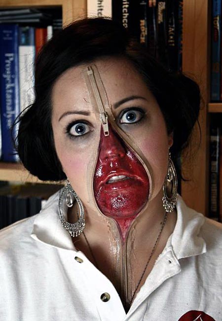 Zipper Face Costume