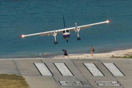 Beach Airport Landing